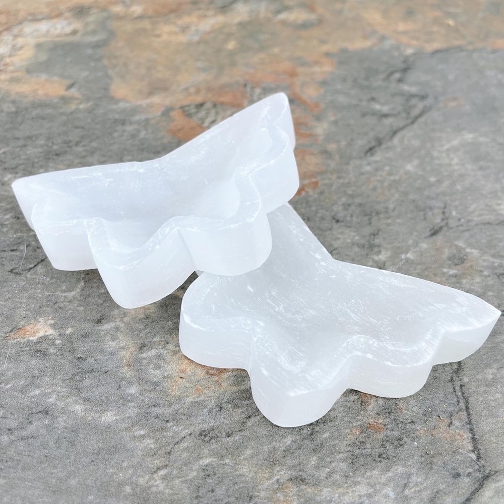 Selenite Butterfly Bowl